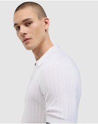 Politix - Anderson Stripe Texture Knit Polo