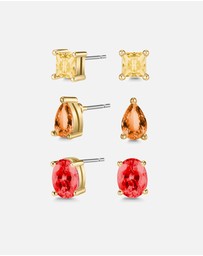 Mestige - Blaze Earrings Set - 18K Gold Plated
