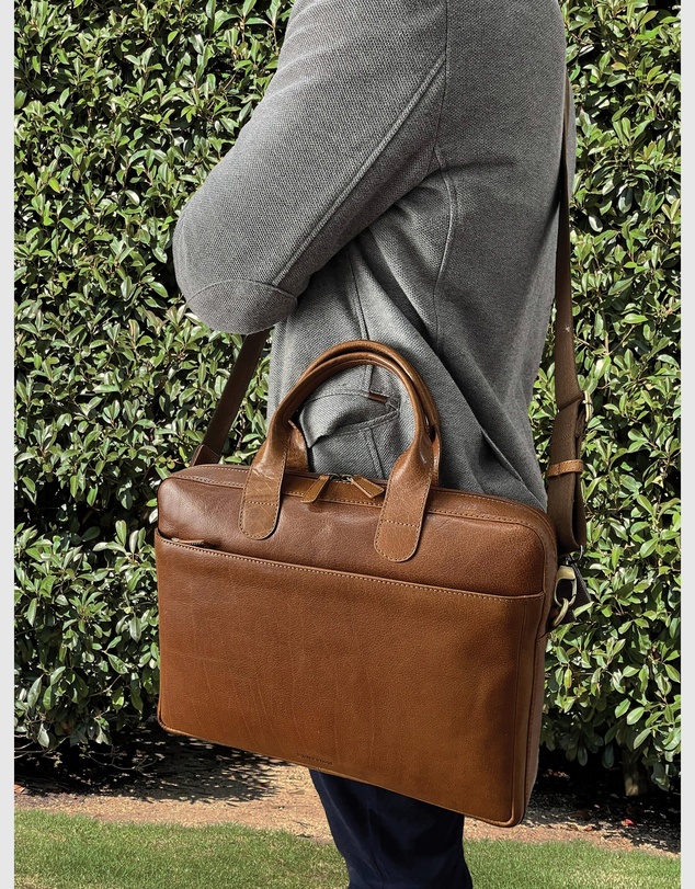 Pierre Cardin - Italian Leather Laptop Bag