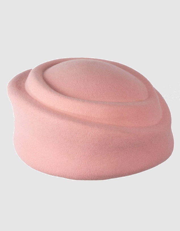 Max Alexander - Felt Pink Pillbox Hat