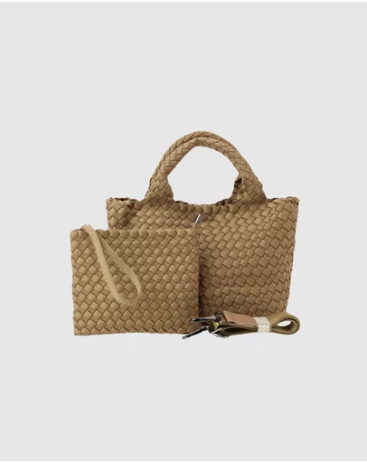 Chuchka - Woven Neoprene Mini Tote - Nude