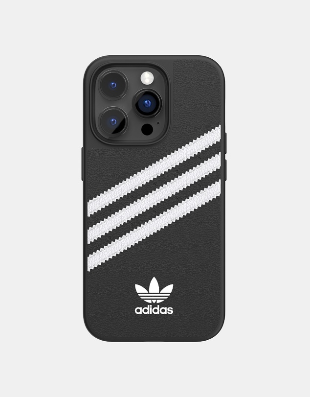 adidas Originals - 3 Stripe Samba iPhone 14 Pro Protective Phone Case PU Leather