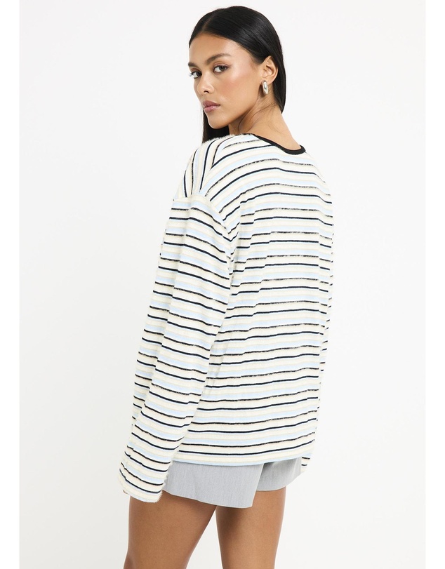 Subtitled - Julie Striped Long Sleeves Knit Jumper