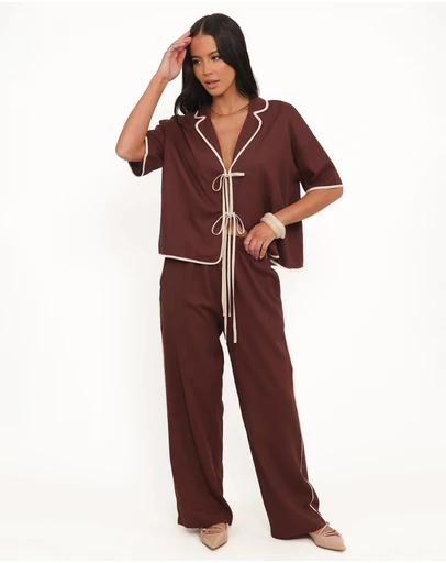 Petal & Pup - Dalton Pant - Brown Cream