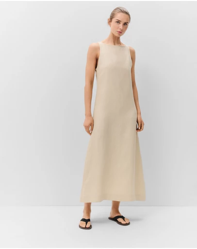 UNISON - Linen Sleeveless Maxi Dress