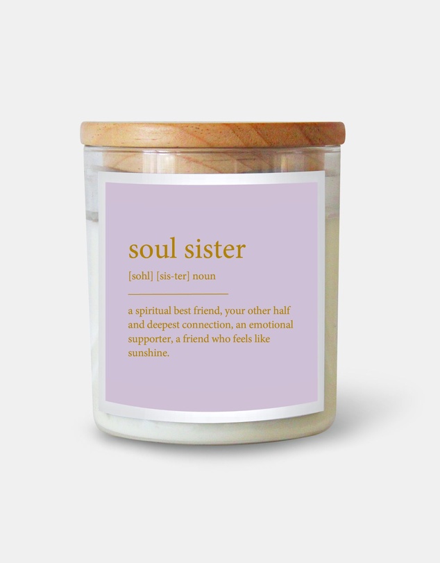 The Commonfolk Collective - Soul Sister ~ Goldie Dictionary Meaning Candle