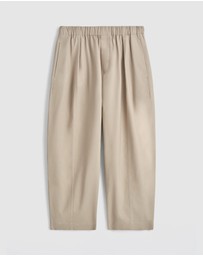 COS - Cotton Cropped Relaxed-Fit Barrel Leg Trousers