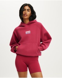 Cotton On Body Active - Plush Premium Graphic Raglan Hoodie