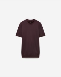 Calibre - Slim Tech Knit T-shirt Bourbon