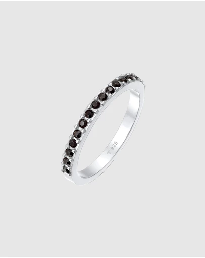 Elli Jewelry - Memoire Band Ring in 925 Silver
