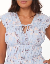 Petal & Pup - Bancroft Maxi Dress - Blue Flannel Floral