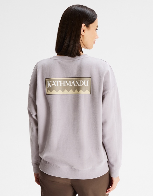 Kathmandu - Heritage Logo Slouchy LT BB Crew Sweatshirt
