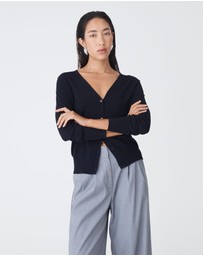 Forcast - Nicolette V-Neck Knit Cardigan