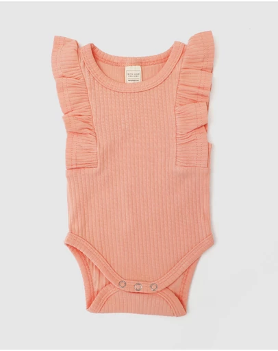 WITH LOVE FOR KIDS - Shimmy Wide Rib Tank Onesie - Babies