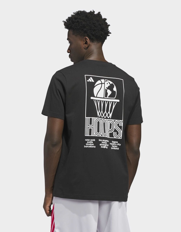 adidas Performance - World Wide Hoops Graphic T-Shirt Mens