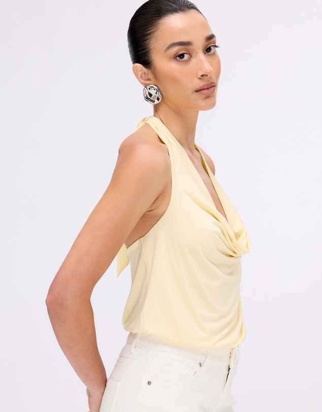 Minima Esenciales - Mollie Jersey Halter Bodysuit