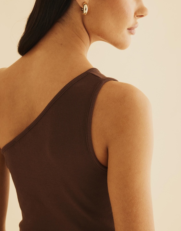 Atmos&Here - Cotton One Shoulder Tank