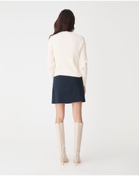 Forcast - Juanita Cotton Cable Knit