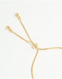 Lovisa - Gold Plated Single Triangle Bow Weave Toggle Bracelet