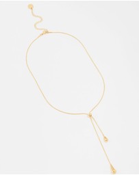Lovisa - Waterproof Gold Plated Stainless Steel Pull Through Lariat Necklace