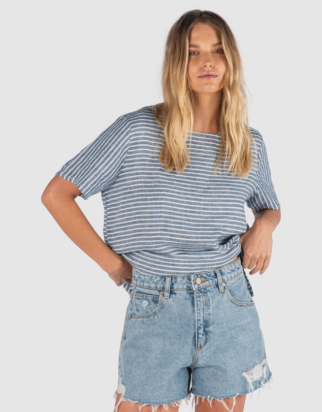 CAMIXA - Teena Linen T-shirt Top