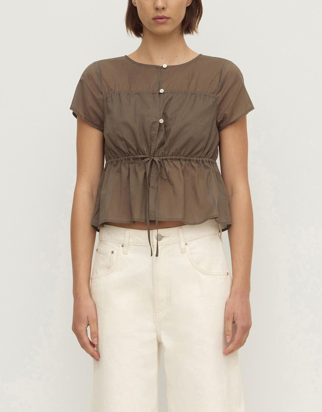 Assembly Label - Quinn Voile Tie Top