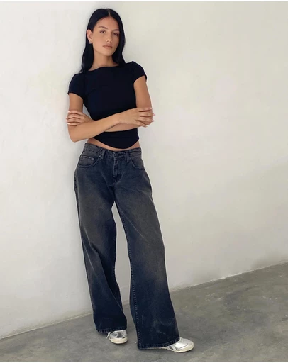 Motel Rocks - Roomy Low Rise Jeans