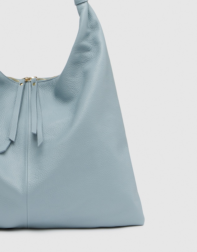 Florence - Elizabeth Sky Blue Hobo Leather Bag