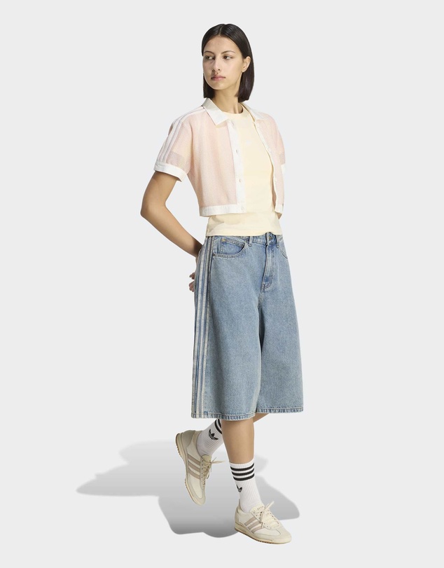 adidas Originals - ADIDAS ORIGINALS SUMMER GLOW STRIPED CROPPED POLO Womens