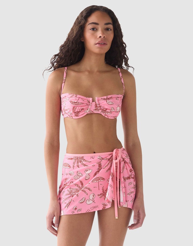 Kate Spade - Beachside Mini Beach Wrap Skirt Cover-Up