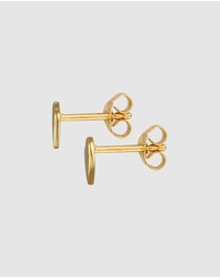 Elli Jewelry - Earrings Stud Heart Love Playful in 925 Sterling Silver Gold Plated