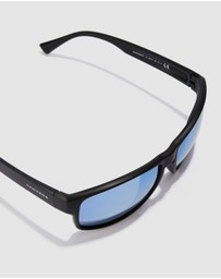 Hawkers Co - HAWKERS - Black Blue Chrome Faster Raw Sunglasses for Men and Women UV400