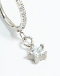 Lovisa - Surgical Steel Cubic Zirconia Micro Star Clicker Ring