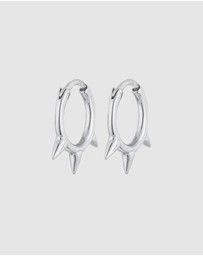 Elli Jewelry - Earrings Hoops Spikes Trend Must-Have Blogger in 925 Sterling Silver