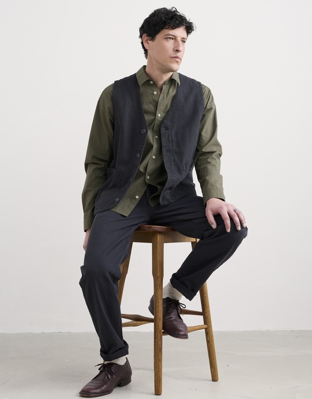 Seasalt - Seasalt Cornwall Navy Tollgate Waistcoat