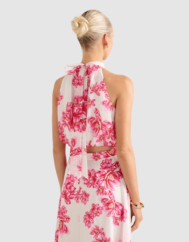Forever New - Maisie Halter Neck Tie Up Top