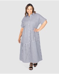 Love Your Wardrobe - Tiana Stripe Tiered Dress