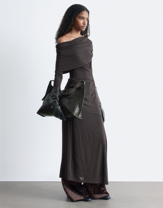 & Other Stories - Draped Midi Dress