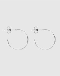Najo - La Dolce Vita Silver Hoop Earrings