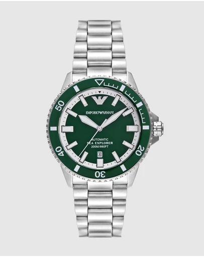 Emporio Armani - Silver Tone Analogue Watch