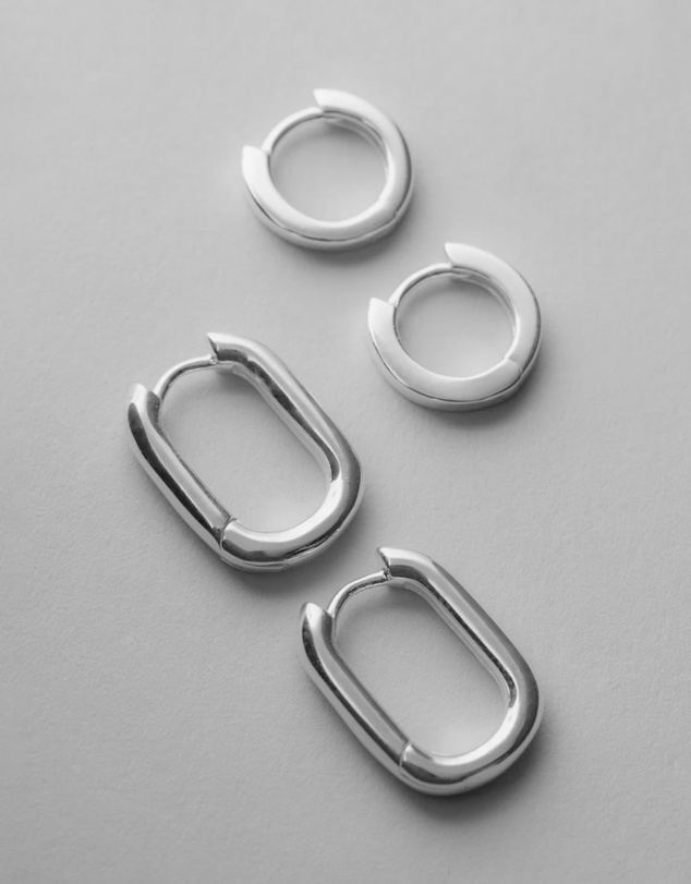 SAINT VALENTINE - Amsterdam Hoops - Silver
