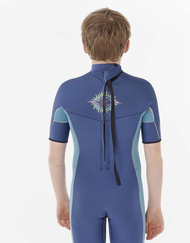 Rip Curl - Boys Dawn Patrol Short Sleeve 2mm Back Zip Spring Suit Wetsuit