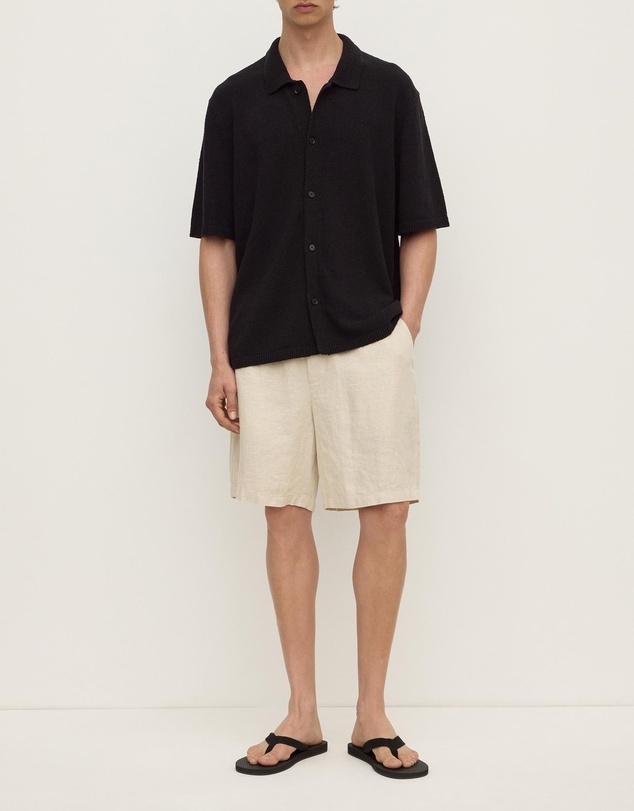 Assembly Label - Lance Boucle Knit Short Sleeve Shirt