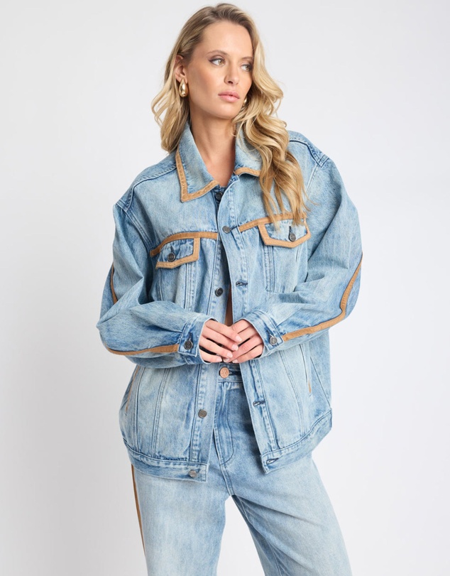 ONE TEASPOON - Rodeo Queen Boyfriend Denim Jacket - Salty Dog