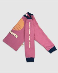 Banabae - Parklife Kids Long Sleeve Tee - Peony