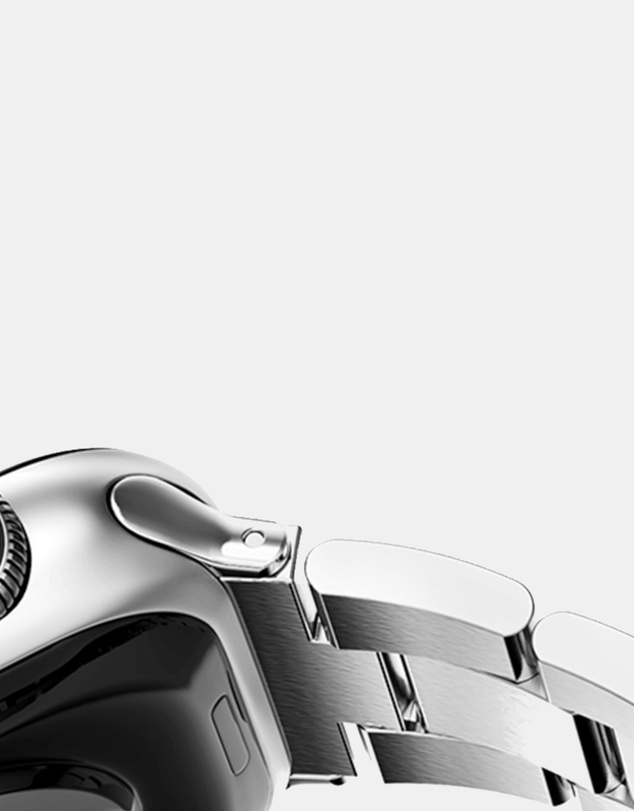Friendie - Stainless Steel Link Bracelet Band - The Sydney - Apple Watch Compatible