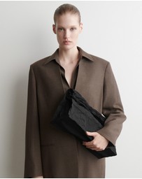 COS - Folded Oversized Crinkled Clutch Bag