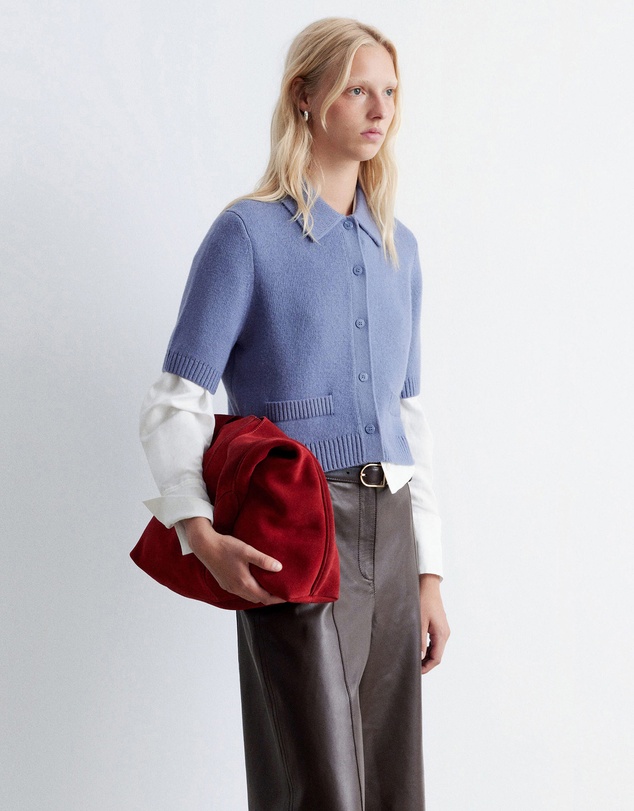 & Other Stories - Short Sleeve Merino-Blend Cardigan