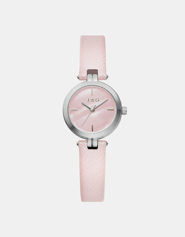 Jag - Freya Womens Pink Dial 27mm Pink Strap Watch