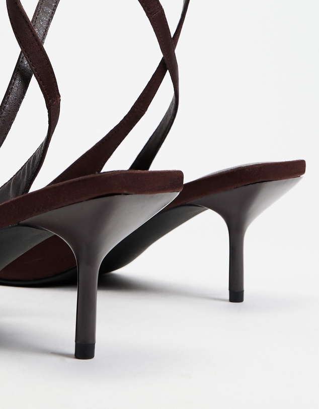 Atmos&Here - Kaia Satin Sling Back Heels